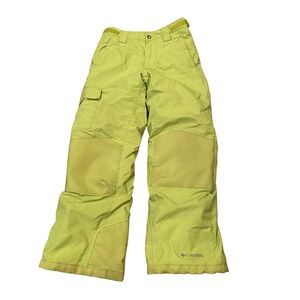 Columbia Bugaboo Snow Pants Youth 10-12 yr Kids Green Winter
